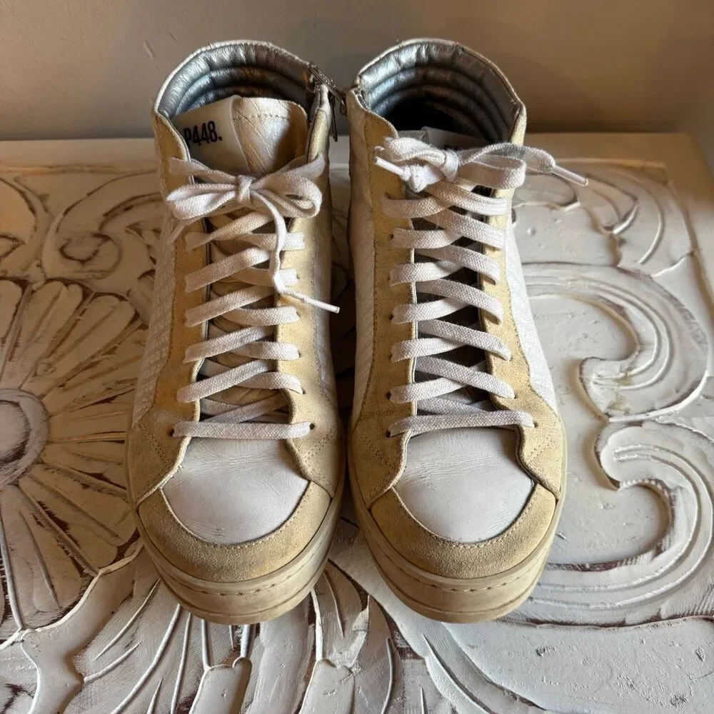 P448 Skate High Top sneaker in cream white women’s 39